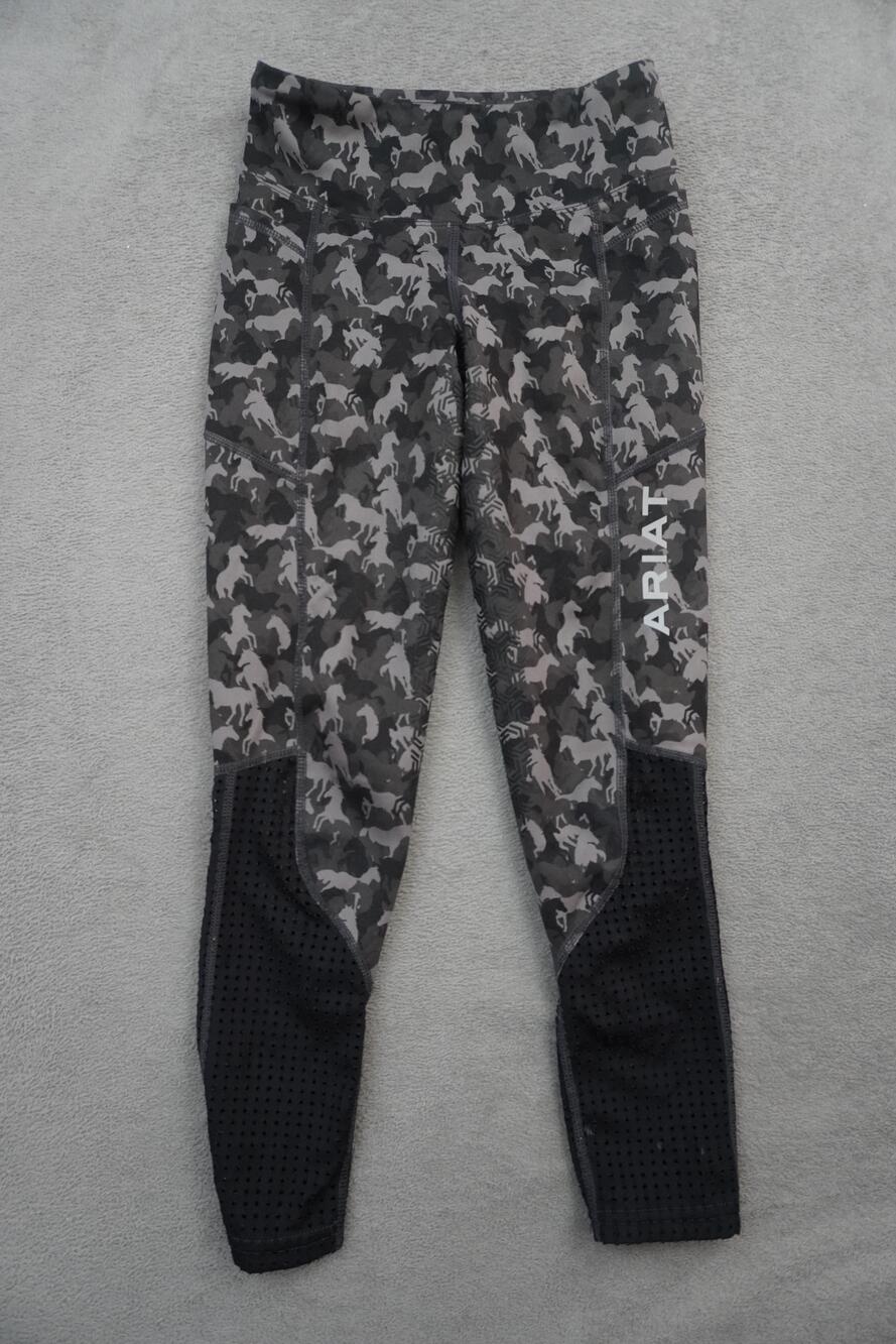 Ariat AriatTEK Eos FS Tight Horse Camo Riding Leggings Youth Small 8 Breeches